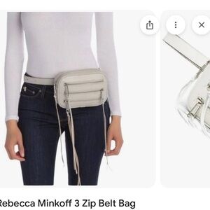Rebecca Minkoff Cream  Leather Bag
